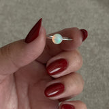 Rose Cut Opal Ring - Size 8