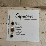3 Gemstone Zodiac Necklace