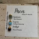 3 Gemstone Zodiac Necklace