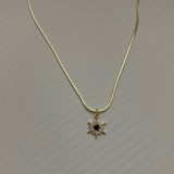 N001 - Gold Filled Snow Flake Necklace