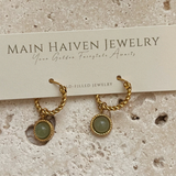 Hazel Charm Hoops