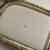 Tiny Opal Heart Charm 2