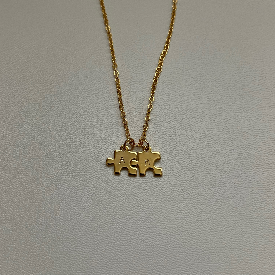 Personalized Puzzle Piece Necklace