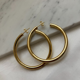 Zahra-Rose Hoop Earrings