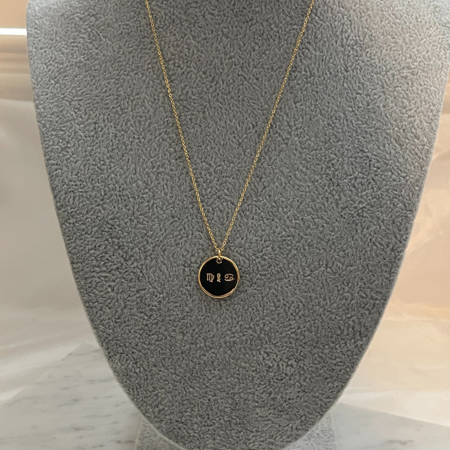 Personalized Zodiac Sign Necklace (Couples)