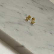 Gold Plated Dainty Butterfly Earring Studs