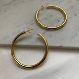 Zahra-Rose Hoop Earrings