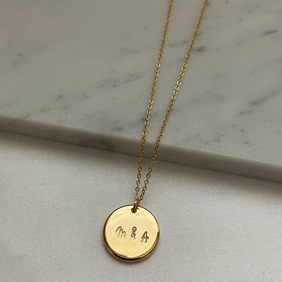 Personalized Initial Necklace (Couples)